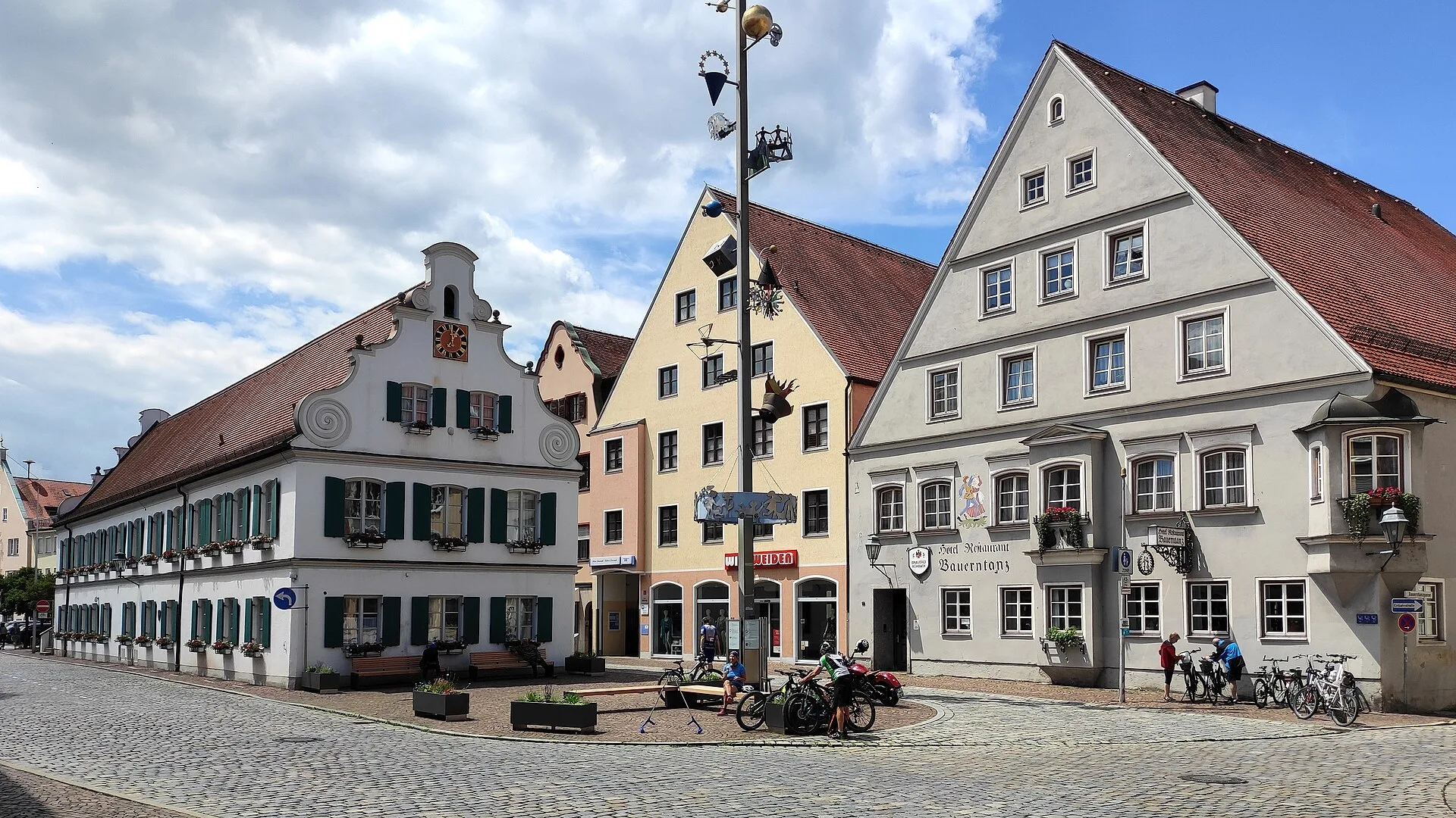 Aichach - Der Stadtplatz von Aichach