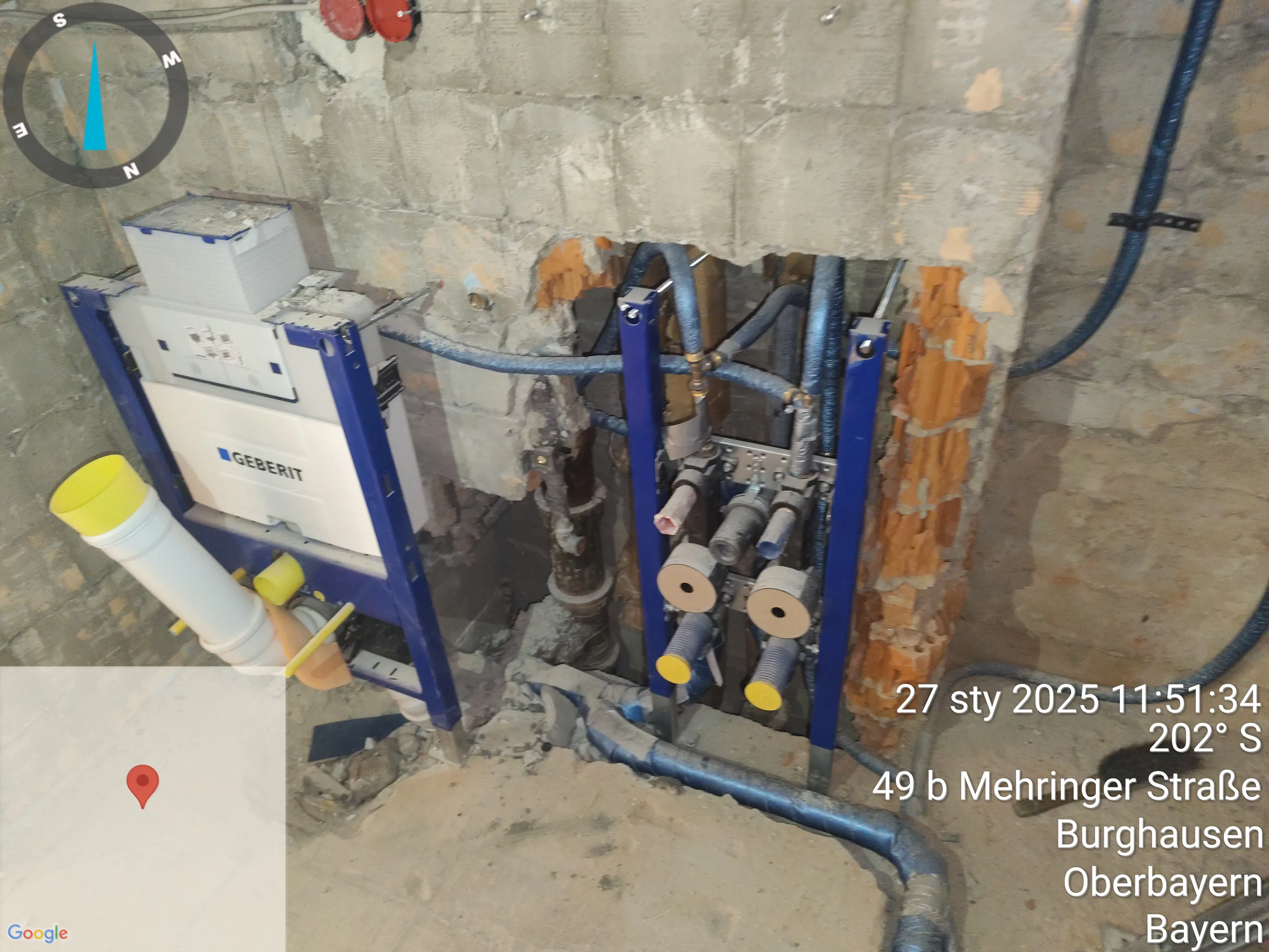 Installation von Sanitärsystemen in einem Renovierungsprojekt